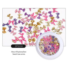 Nail Accessories with Flowers, Insects, Butterflies, Bears for gel nails