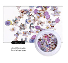 Nail Accessories with Flowers, Insects, Butterflies, Bears for gel nails