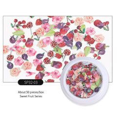 Nail Accessories with Flowers, Insects, Butterflies, Bears for gel nails